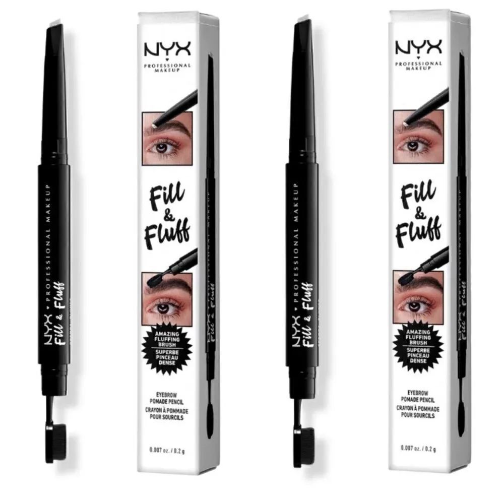 NYX Professional Makeup Eyebrow Pencil Pomade in Clear, Full, Bundle, NWB